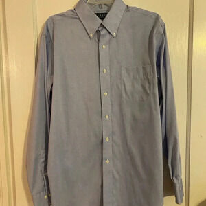 Ralph Lauren blue button up dress shirt
